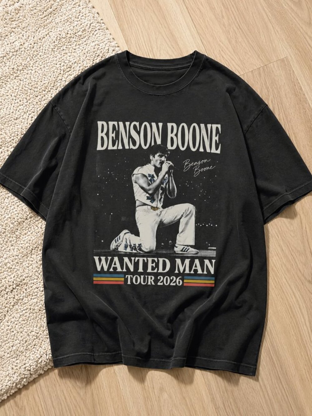 Benson Boone Tour 2026 Shirt, Wanted Man Concert Tee, Retro Music Fan Shirt